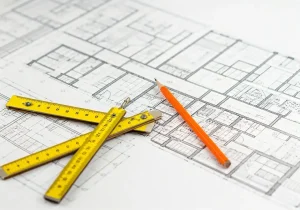 plan d'architecture pour mesure de surface habitable